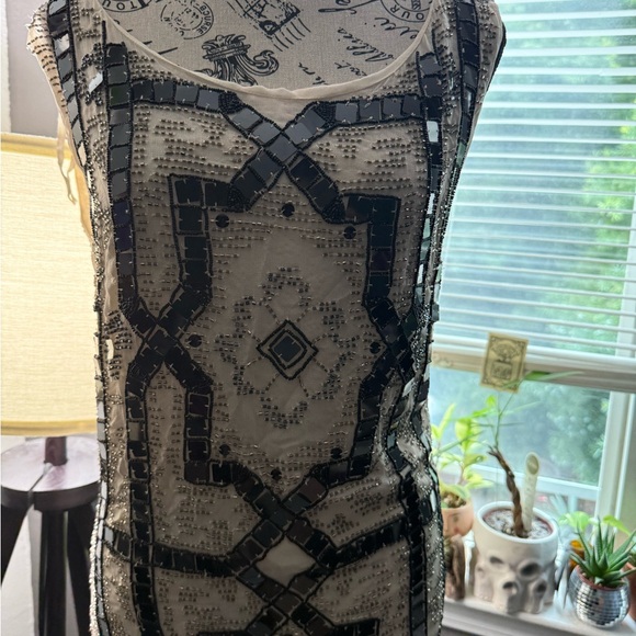 ✨ Free People Speak Easy Sequin Beaded Mini Dress – Size 6 ✨ - Picture 6 of 7